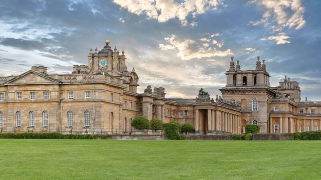 blenheim palace, grass, oxford